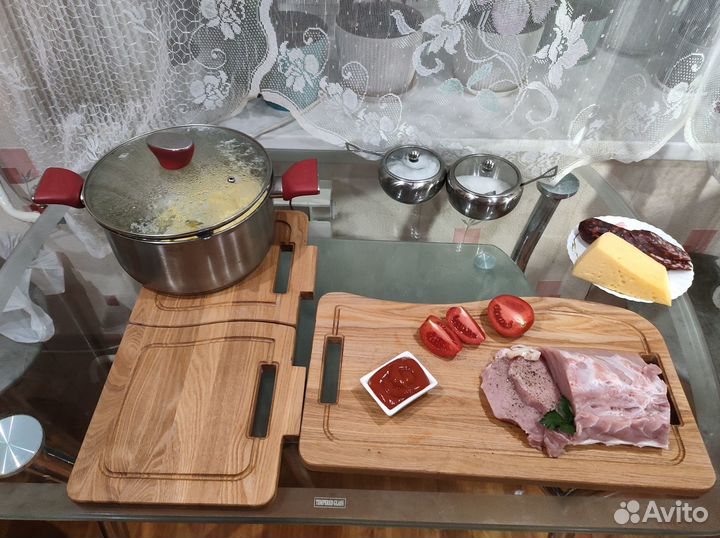 Набор доска разделочная ясень