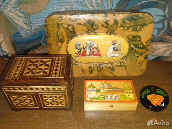 Красивые деревянные шкатулки Винтаж СССР