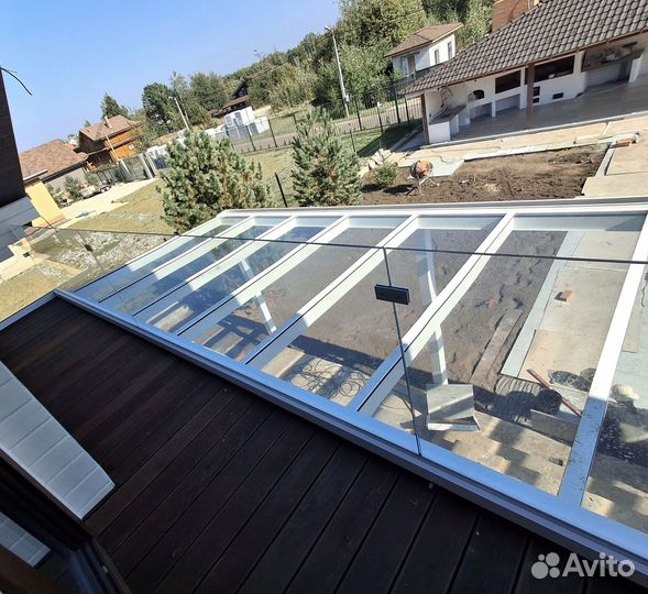 Стеклянные козырьки