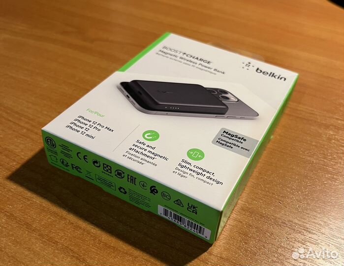 Внешний аккумулятор Belkin Magnetic Wireless
