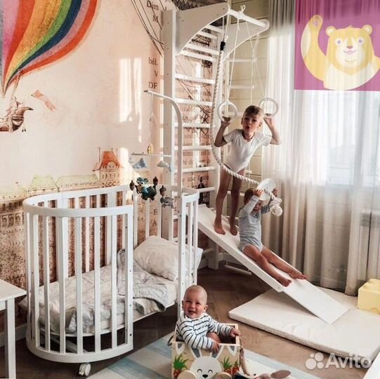 Шведская стенка + комплект аксессуаров