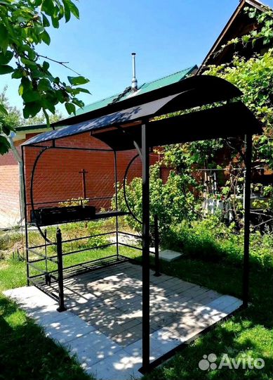 Мангал с печью