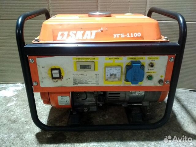 Генератор бензиновый skat угб-1100 1Квт 4х тактный