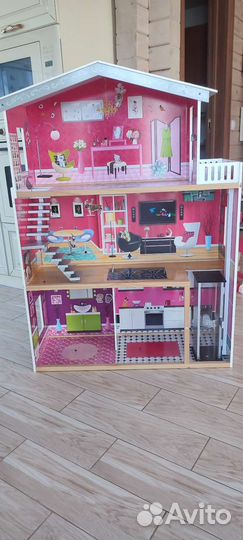 Кукольный домик для барби с лифтом