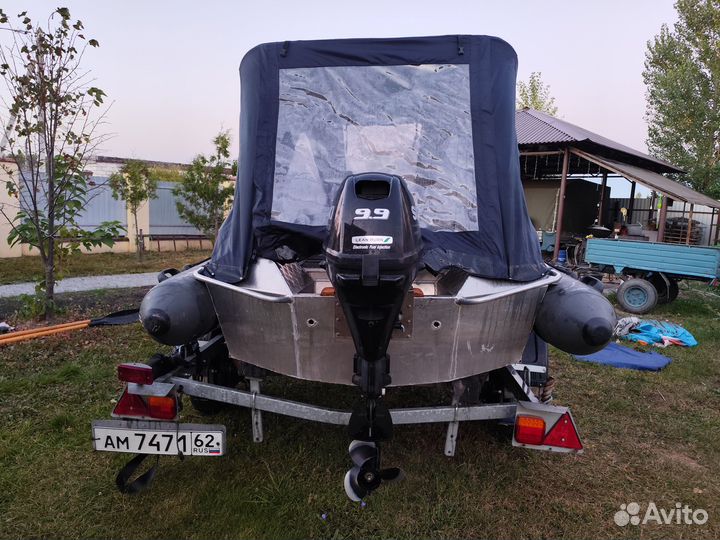 Wellboat New Style 390 мотор Suzuki DF 9.9 4 такта