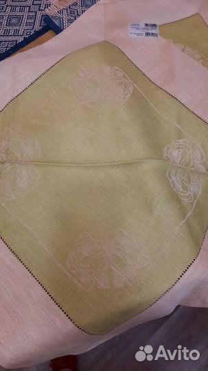 Скатерть большая+салфетки (комплект), лён