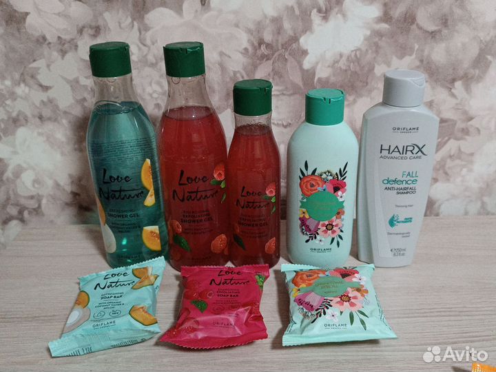 Гель, шампунь, мыло, лосьон орифлэйм