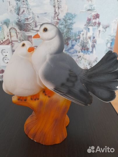 Фигурки голуби, из гипса