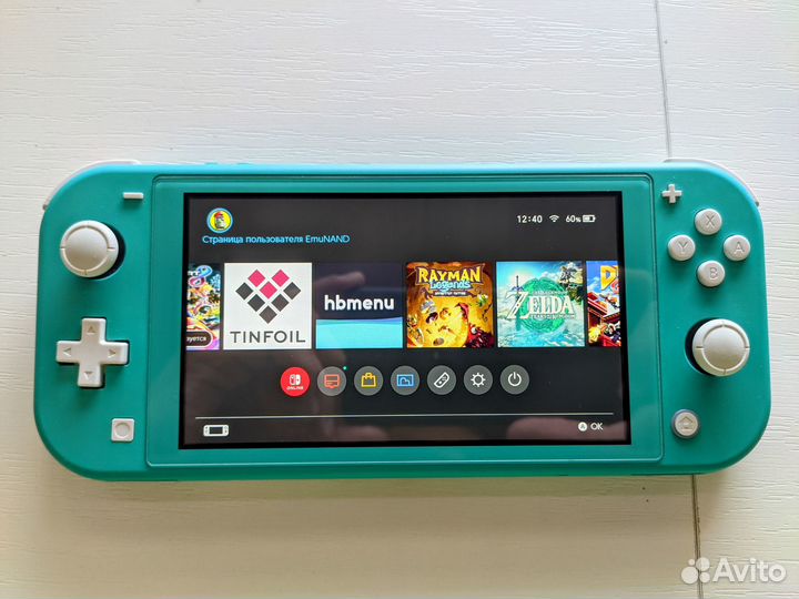 Switch Lite прошитая MicroSD 128GB