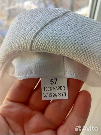 Шляпа белая детская