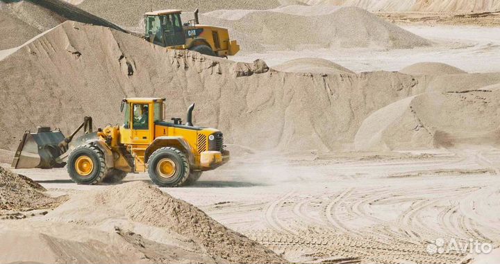 Песок карьерный, отсев, щебень