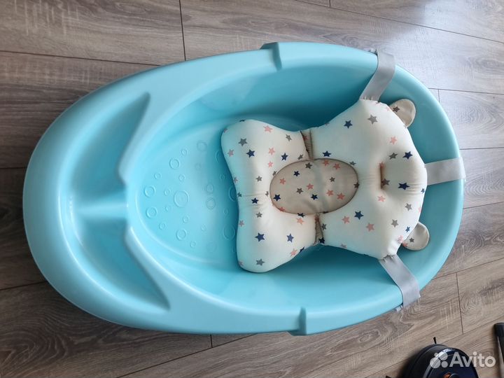 Детская ванночка с матрасиком гамаком для купания