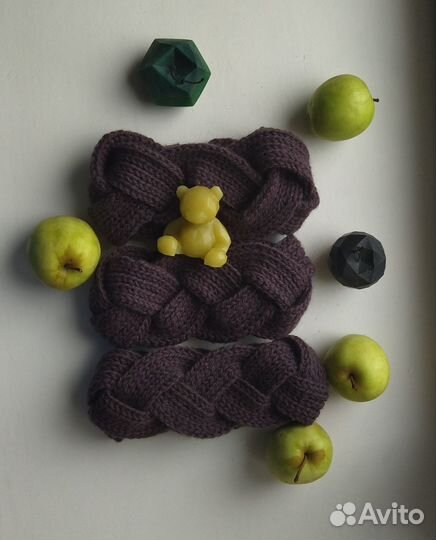 Повязка на голову вязаная