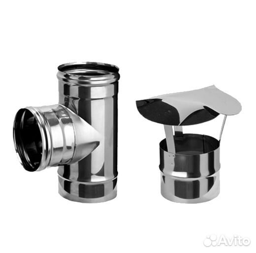 Комплектующие для дымоходов в ассортименте