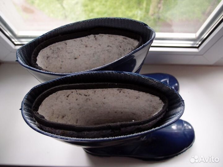 Сапоги резиновые Дюна, р 38-40, тёмно синие, новые