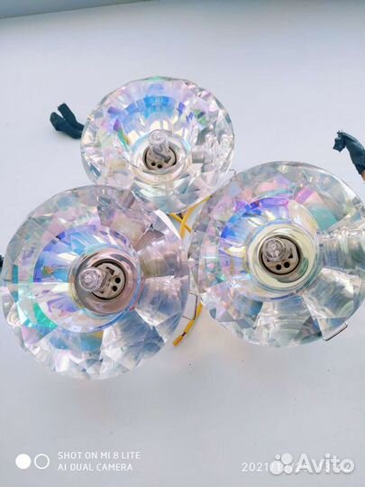 Светильники встраиваемые, б.у 3 шт