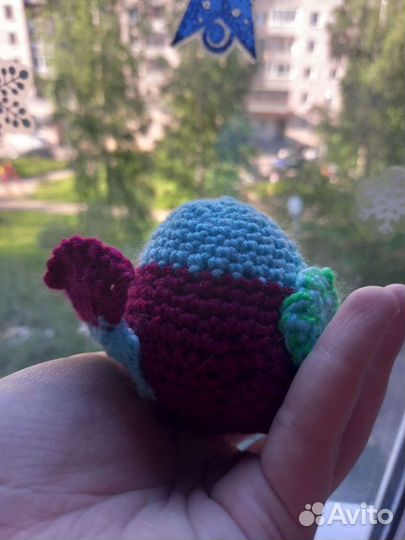 Попугайчик ручная работа