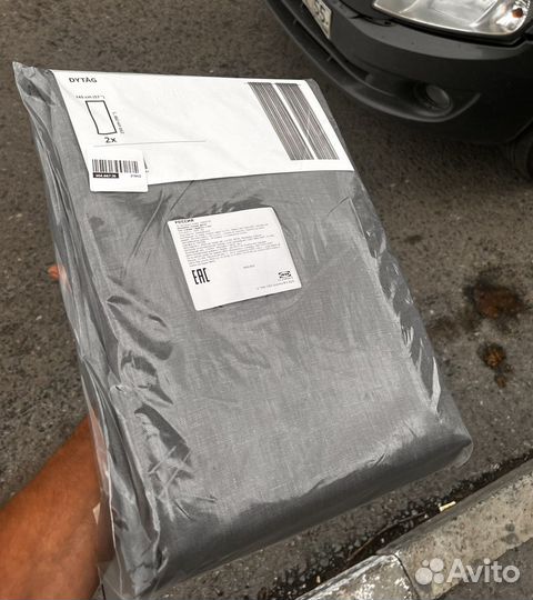 Новые гардины из натурального льна IKEA (2 вида)