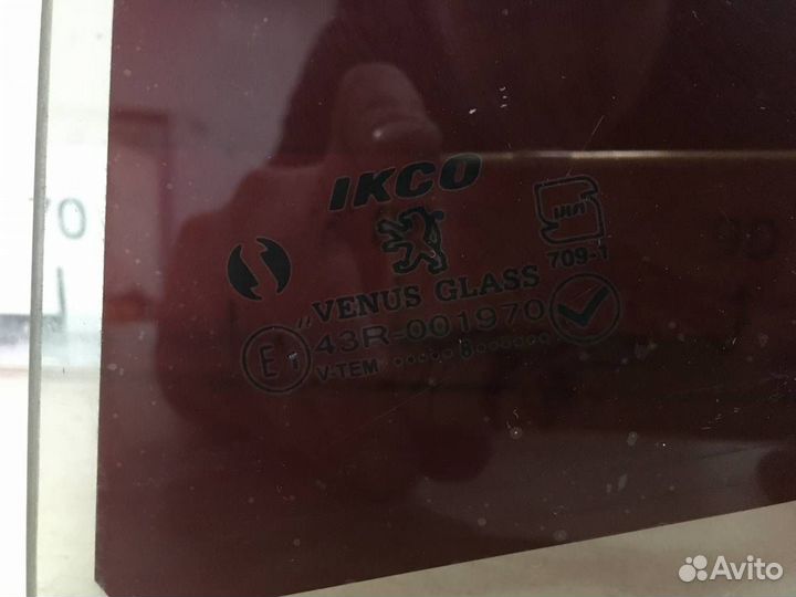 Стекло двери задней левой Peugeot 206 1998-2012