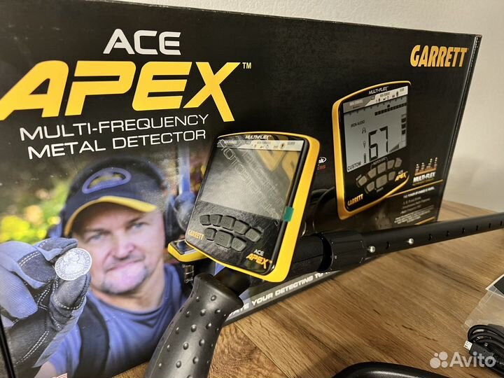 Металлоискатель garrett ace apex 8,5 + ms-3