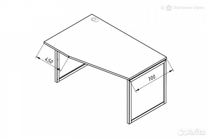 Стол письменный эргономичный левый Xten QP xqpct 169(L)