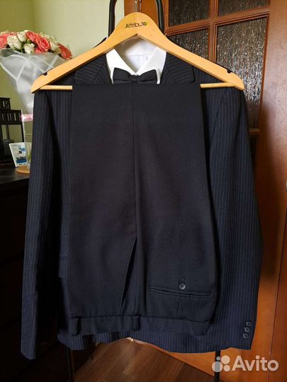 Школьный костюм для мальчика 170 темно-серый