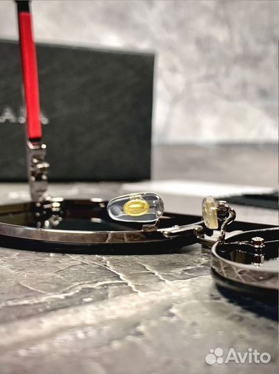 Очки Prada Aviator черные мужские