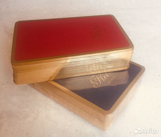 Карты сувенирные золотые Hotel Ritz