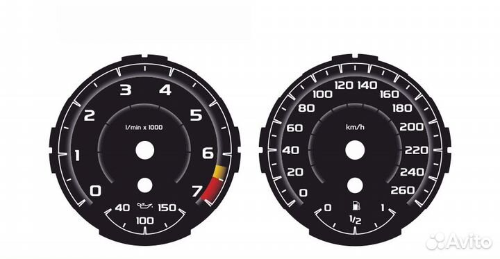 Шкалы приборов BMW 1 E87, E81, E82 (04-13)