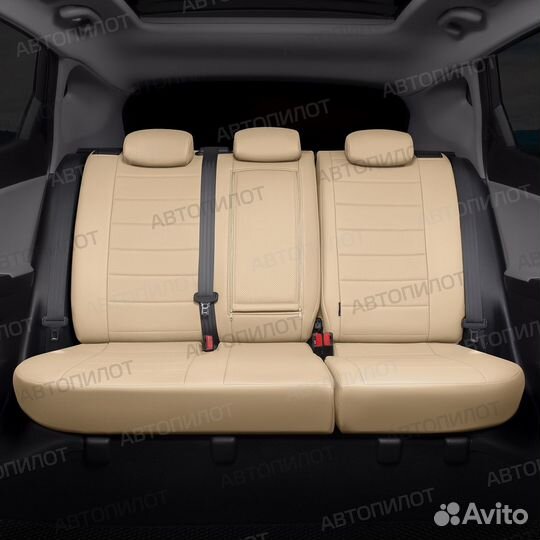 Чехлы LADA Vesta Экокожа бежевый