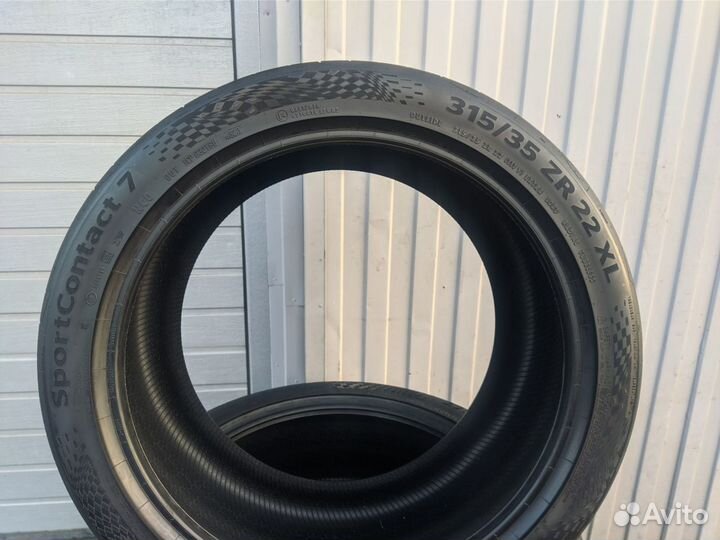 Continental ContiSportContact 7 275/40 R22 и 315/35 R22 111Y