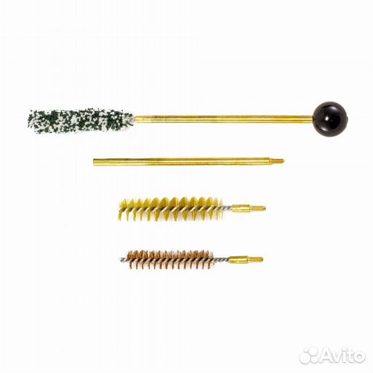 Набор для чистки оружия, 9 мм (шомпол + 3 щётки)