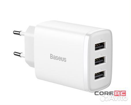 Сетевое зар. устр. Baseus Compact 17W 3USB ccxj020