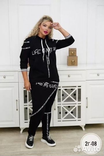 Костюм чёрный Турция 50,52,54,56,58,60