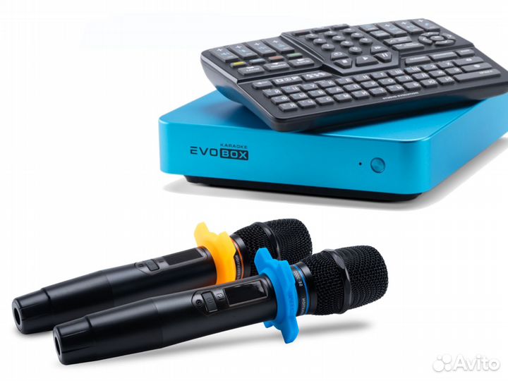 Караоке evobox Plus + акустика + микшер
