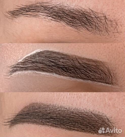 Перманентный макияж бровей (татуаж бровей)