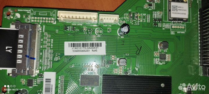 Системная плата тв Haier 55