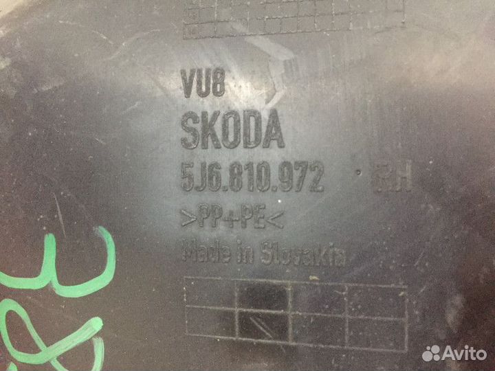 Локер задний правый Шкода Фабия 2