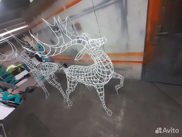 Светодиодные фигуры из проволоки 6мм