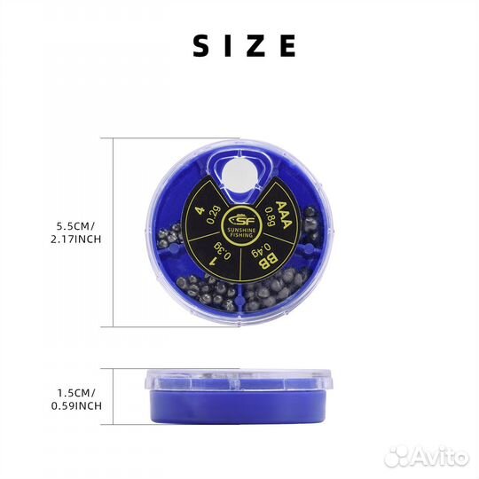 Набор съемных грузил для рыбалки 112 шт