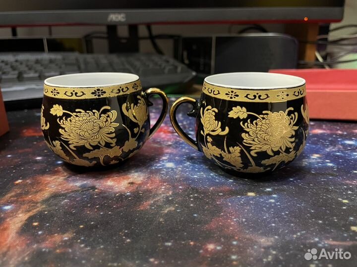 Кофейная(чайная)пара из фарфора Yamasen Japan Gold