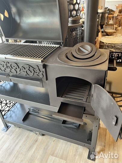 Мангал коптильня смокер печь под казан