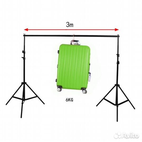 Комплект блогера и фотографа стойки, фон, 