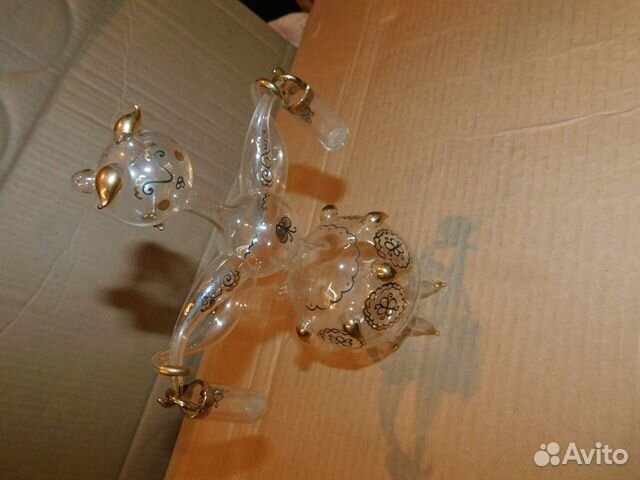 Стеклянная статуэтка девушка с коромыслом редка