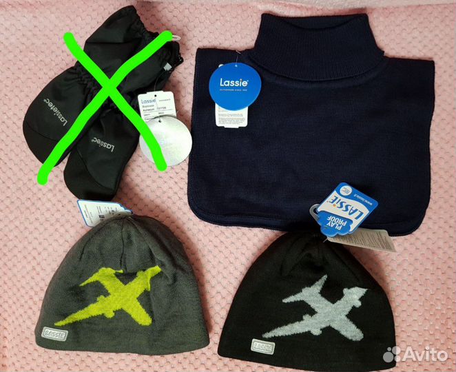 Новые шапка и шарф манишка Lassie зима