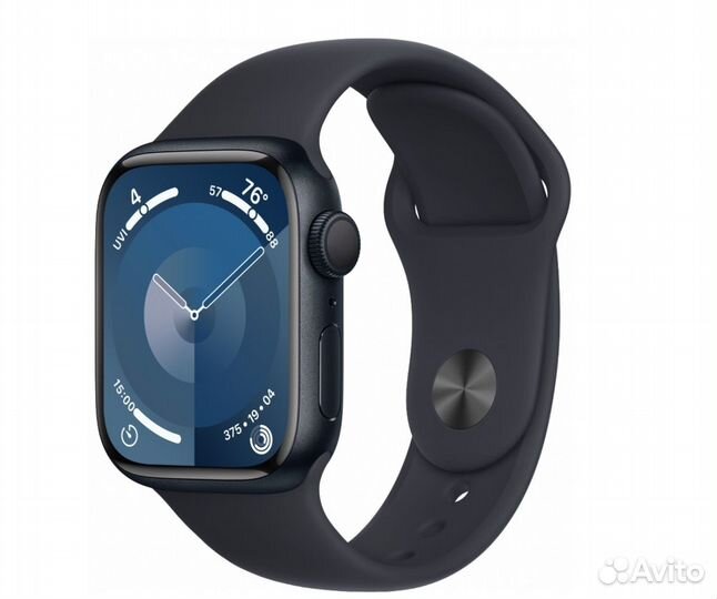 Apple Watch Series 9 45мм Midnight, Sport Band