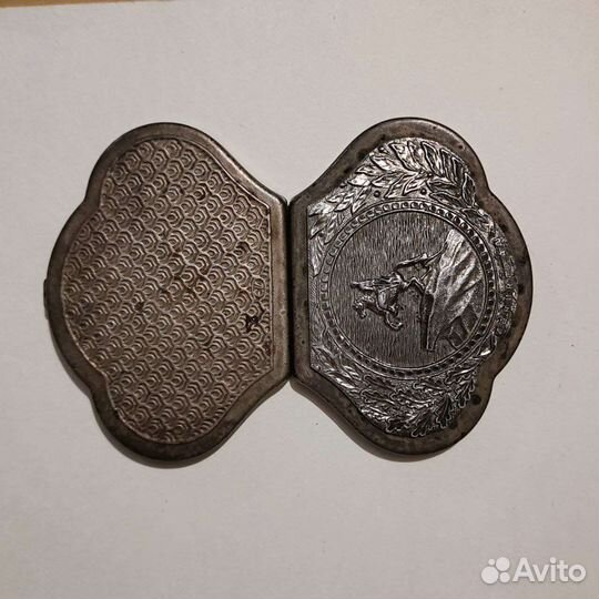 Винтажная Пудреница СССР Медный всадник