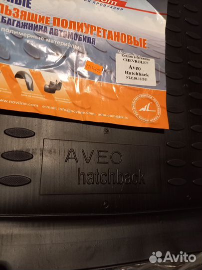 Коврик багажника chevrolet aveo 04-08 хэтчбек