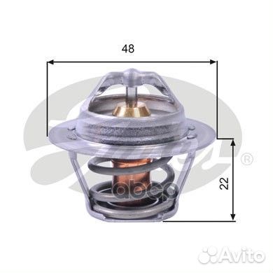 Термостат Nexia/Lanos 8 клап. 92 град. с прокл