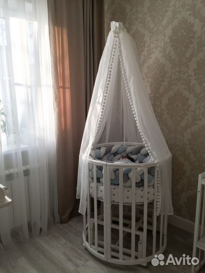 Детская кровать овальная Incanto 8в1